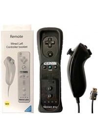 Ensemble De Manette Wiimote Plus Et Nunchuk Pour Wii / Wii U Marque Inconnue - Noire